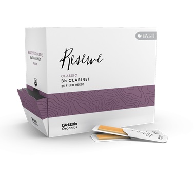 RESERVE CLASSIC Organicsリード Bbクラリネット用【強度:3.0】Filed(25枚)Single Pack