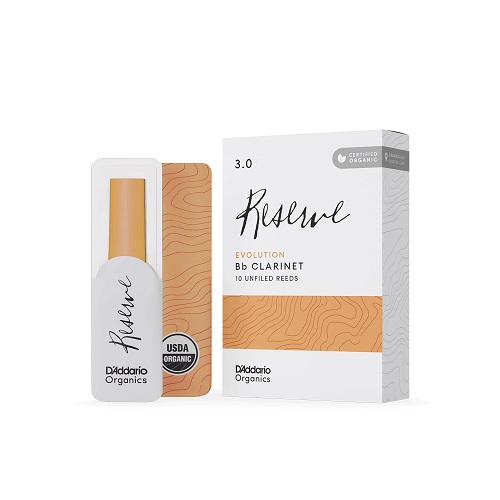 RESERVE EVOLUTION Organicsリード Bbクラリネット用【強度:3.0】Unfiled(10枚)