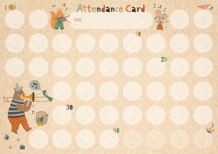 出席カード(PRFG-728)/森のオーケストラ